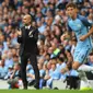 Pep Guardiola membawa Manchester City meraih kemenangan 2-1 melawan Sunderland pada laga pembuka Premier League 2016-2017, Sabtu (13/8/2016). (AFP)