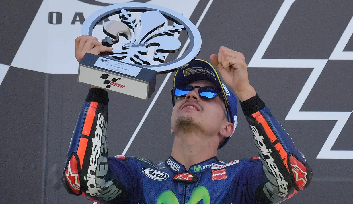 2. Maverick Vinales (Movistar Yamaha) - 111 Poin. (EPA/Luca Zennaro)