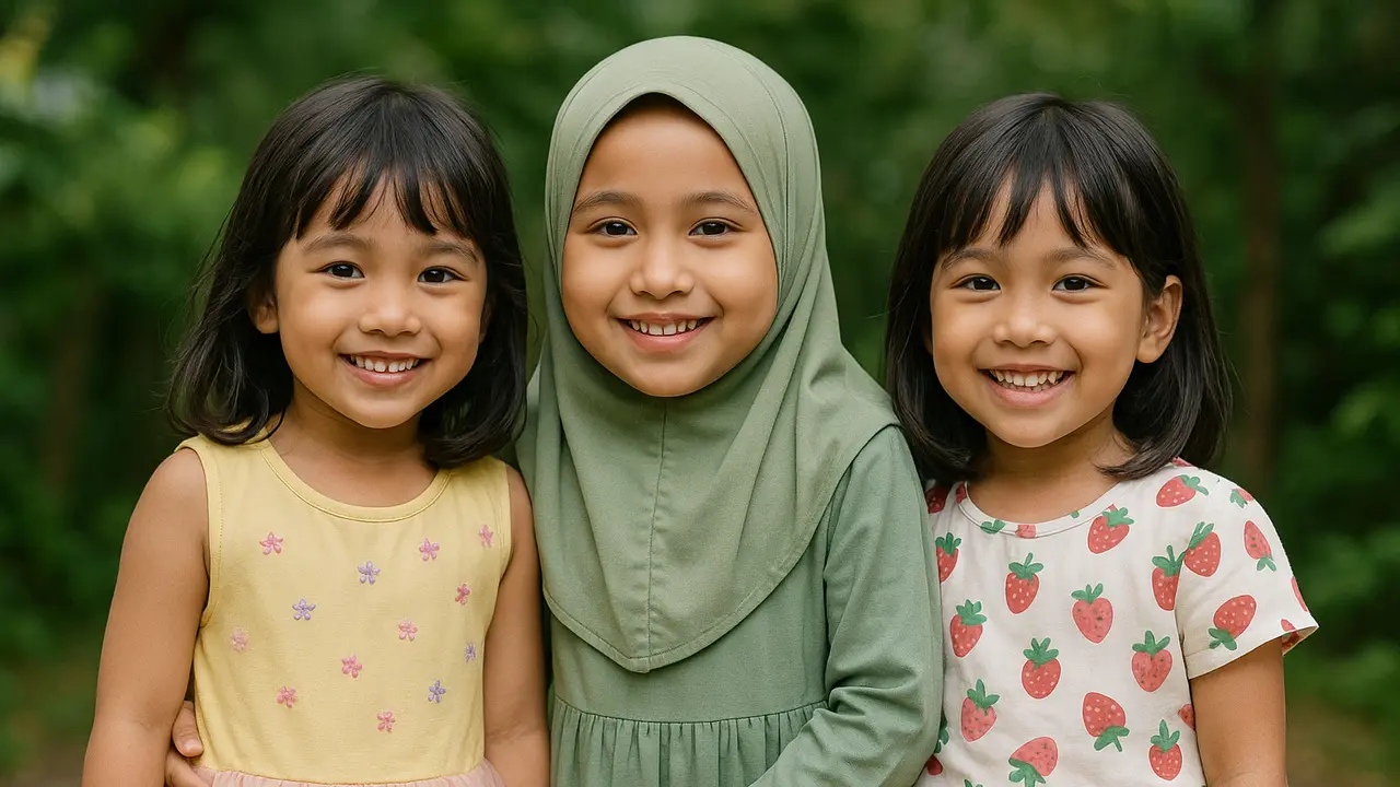 Anak perempuan Indonesia (Foto: ChatGPT)