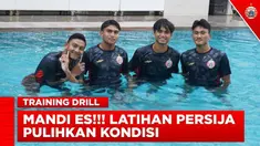 Berita video sesi latihan dan recovery para pemain muda Persija Jakarta, dari Ice Bath hingga angkat beban