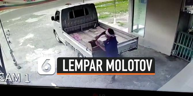 VIDEO: Kredit Tak Dikabulkan, Kantor BRI Dilempar Molotov