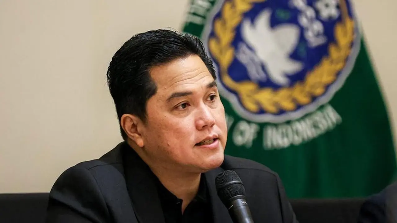 Ketua PSSI, Erick Thohir, dalam konferensi pers Perkembangan Timnas Indonesia (c) Bola.net/Bagaskara Lazuardi