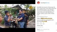 Mantan Gubernur DKI Jakarta Basuki Tjahaja Purnama (BTP) alias Ahok pulang kampung ke Belitung Timur. (foto: instagram basukibtp)