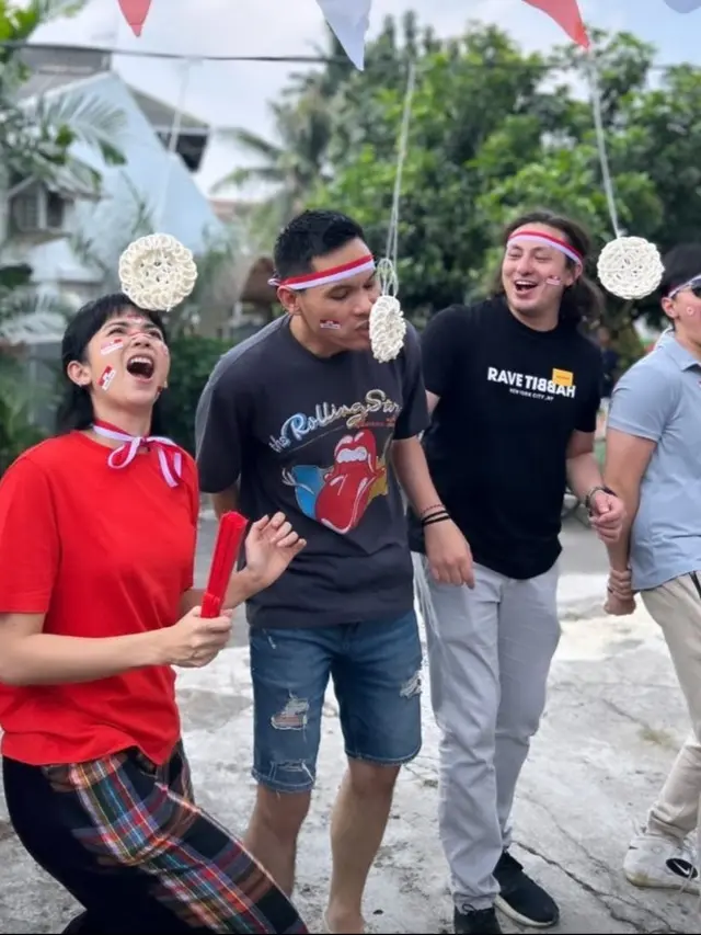Bintang sinetron Cinta Setelah Cinta SCTV dalam lomba 17 Agustus sambut HUT RI ke-78 (Foto: instagram @sctv)