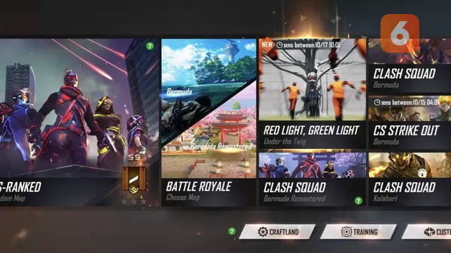 Free Fire Red Light, Green Light mode