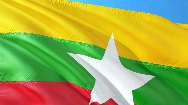 Bendera Myanmar (unsplash)