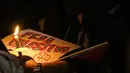 Massa yang hadir didominasi dengan pakaian berwarna serba hitam. (Liputan6.com/Faizal Fanani)