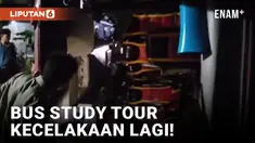 Bus Study Tour SD Kecelakaan di Jalan Lintas Sumatera