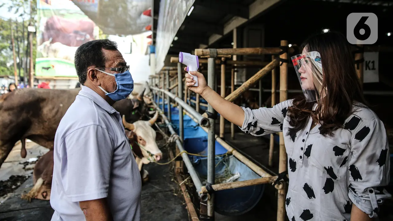 FOTO: Penerapan Protokol Kesehatan di Mal Hewan Kurban