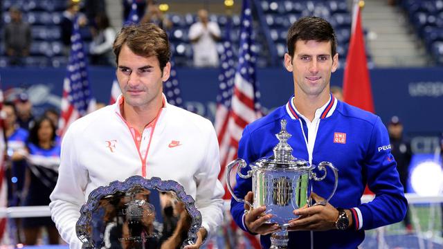 Roger Federer - Novak Djokovic (AFP PHOTO/JEWEL SAMAD)