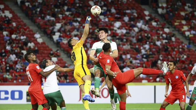 FOTO: Leg Pertama Semifinal AFF 2020, Indonesia Bermain Imbang Lawan Singapura