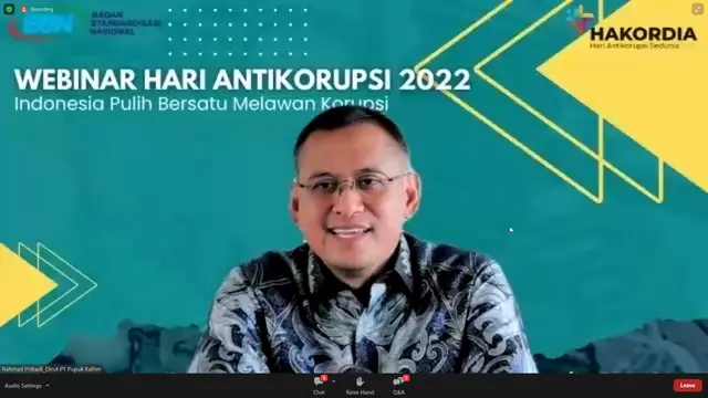 Direktur Utama PKT, Rahmad Pribadi. (Dok. Pupuk Kalimantan Timur)