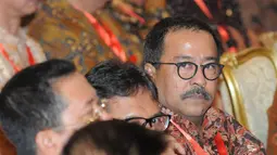 Plt Gubernur Banten Rano Karno tampak hadir dalam Rapat Koordinasi Nasional Kabinet Kerja di Istana Merdeka, Jakarta, Selasa (4/11/2014). (Liputan6.com/Herman Zakharia)
