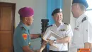 Citizen6, Surabaya: Wadan Kobangdikal Brigjen TNI (Mar) Sturman Panjaitan menerima kunjunngan SOEP Republic of Singapure Navy (RSN) di Ruang Lobby Gedung Kihadjar Dewantara, Kesatrian Bumimoro Kobangdikal, Senin (1/10). (Pengirim: Penkobangdikal)