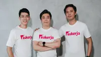 Suwardi Tan (Chief Operations Officer & Co-Founder), Aprianto You (Chief Executive Officer & Co-Founder), Uray Syawaludin (Chief Technology Officer & Co-Founder). Dok: Kukerja