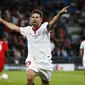 Kapten Sevilla, Coke cetak dua gol kemenangan saat Sevilla hajar Liverpool di final Liga Europa (Reuters)