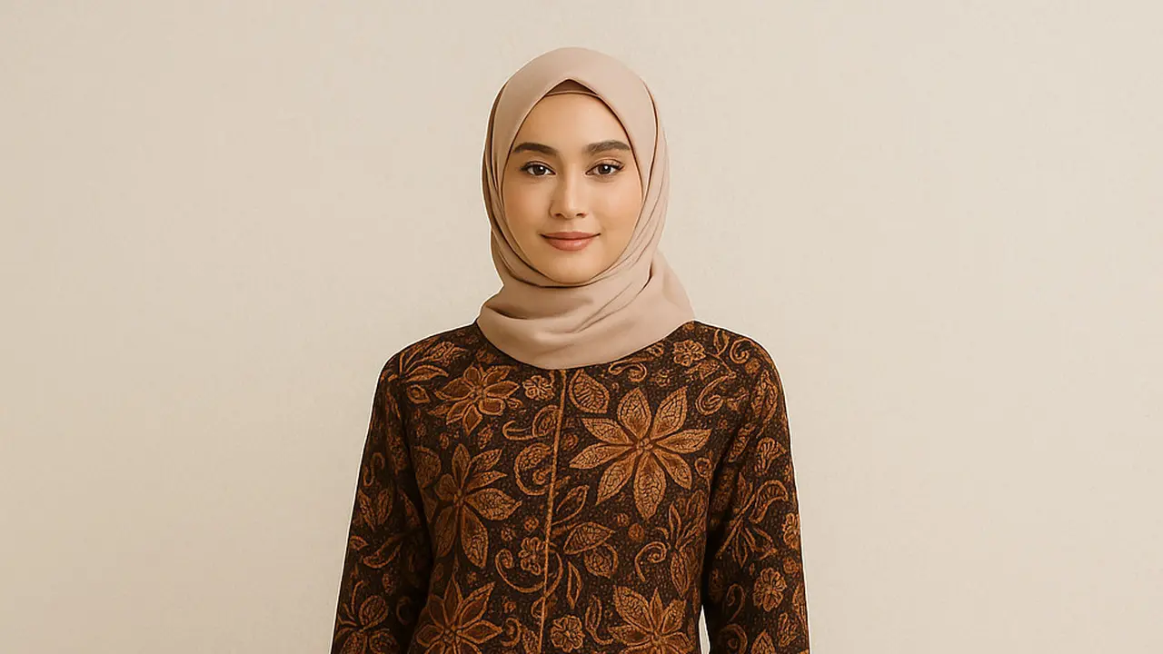 rekomendasi padu padan bawahan untuk tunik batik belah panjang