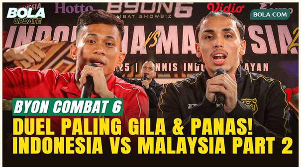 BYON Combat Showbiz 6 kembali hadir Sabtu, 22 November 2025, mengusung tema panas Indonesia vs Malaysia II! Ada 12 duel brutal mulai dari boxing, kickstriking, hingga perebutan sabuk ICB International Belt dan WBA Asia.