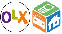 Ilustrasi dan logo OLX.