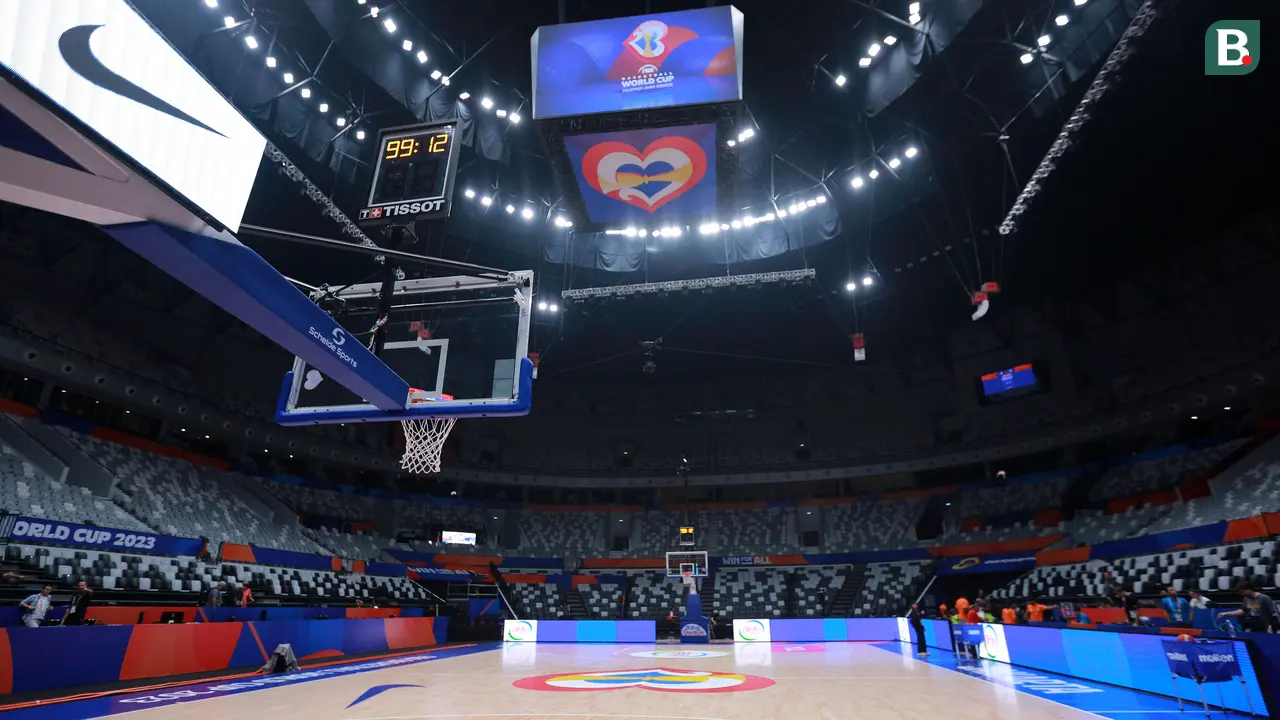 Foto: H-1 Jelang Piala Dunia FIBA 2023, Begini Suasana Kesiapan Indonesia Arena