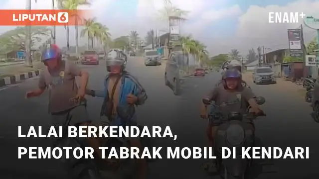Beredar video viral terkait kecelakaan karena lalai bermain ponsel. Kecelakaan ini terjadi di Jalan Sultan Hasanuddin, Kendari Barat pada Senin (13/11/2023)