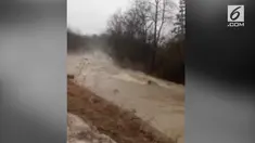 Sungai Hemlock di Kanada dilanda banjir.