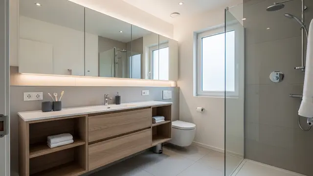 Trik agar Kamar Mandi Kecil Jadi Luas/AI Generated