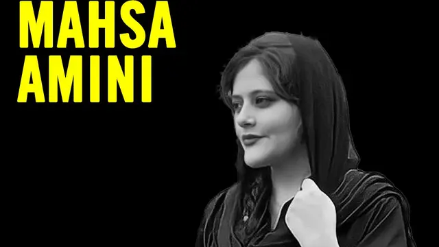 Foto Mahsa Amini, wanita yang ditangkap polisi moral karena hijab.