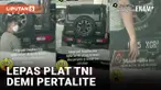 Maksa Isi Pertalie, Pria Ini Lepas Plat Dinas TNI