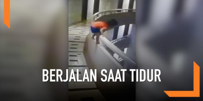 VIDEO: Berjalan saat Tidur, Bocah Jatuh dari Lantai 11 Hotel