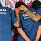 Tiga pelaku pembunuhan di Cileungsi Bogor ditangkap polisi. (Liputan6.com/Achamd Sudarano)