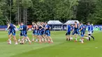 Pemain Timnas Skotlandia menjalani sesi latihan di New England Revolution Training Center, Boston, Amerika Serikat, Kamis (18/6/2026). Sejumlah pemain bintang seperti Andy Robertson, Scott McTominay, dan John McGinn, tampak berlatih serius sebagai persiapan menghadapi laga lanjutan Grup C Piala Dunia 2026. (KLY Sports/Hery Kurniawan)