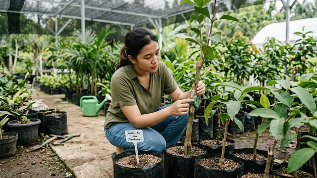 Cara Mengerdilkan Pohon Jambu Air agar Cepat Berbuah Meski Ditanam di Pot