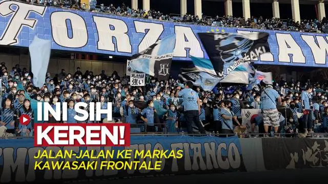 Berita video jalan-jalan ke stadion markas Kawasaki Frontale untuk laga pembuka J1 League 2023 saat menghadapi Yokohama F. Marinos, Jumat (17/2/2023) sore hari WIB.