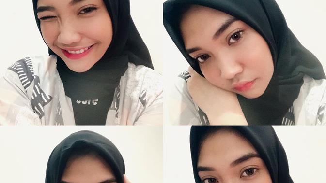 Pesona selebgram Cindy Caroline saat pakai hijab, kian memesona. (Sumber: Instagram/@c.eendy)