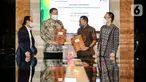 (Ki-ka) Executive Director, Institutional Banking Group PT Bank DBS Indonesia Kevin Tanuwidjaja, Head of Institutional Banking Group Kunardy Lie, Direktur JBP Dominicus Wimbuh Wibowo dan Dirut Indika Multi Property Leonardus Herwindo usai MoU di Jakarta (18/4/2022). (Liputan6.com/Fery Pradolo)