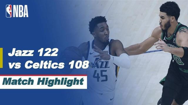 Berita video highlights NBA 2020/2021 antara Utah Jazz melawan Boston Celtics yang berakhir dengan skor 122-108, Rabu (10/2/2021) siang hari WIB.