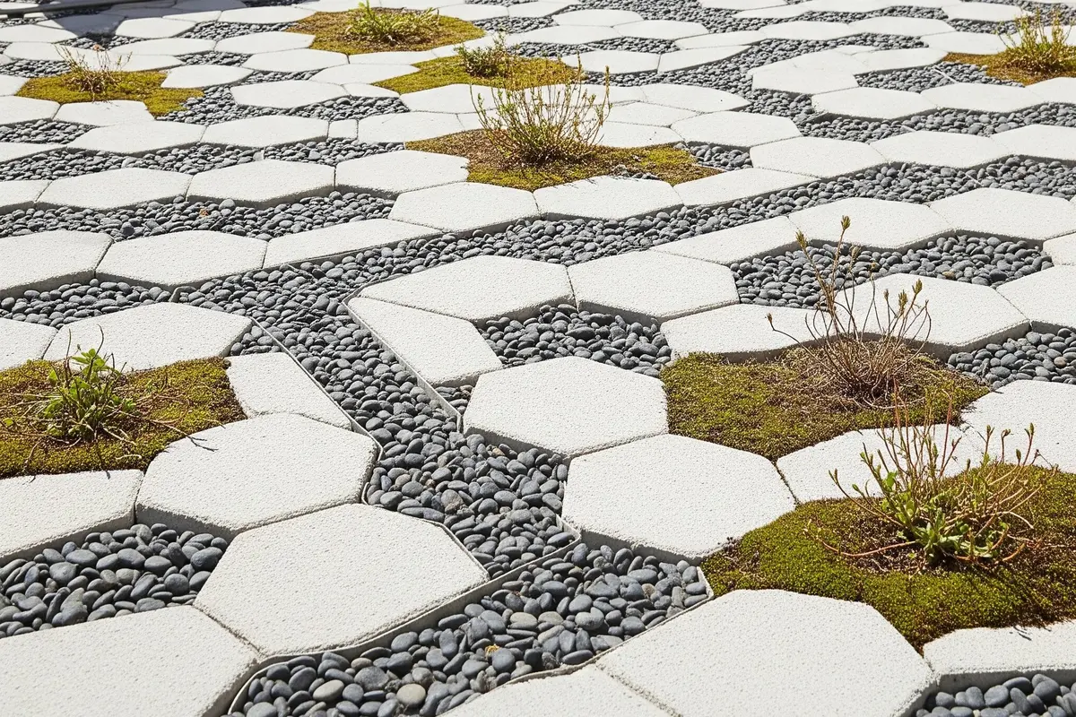 Kombinasi Paving Block untuk Area Teras yang Mengurangi Panas Berlebih (Image by Gemini AI)