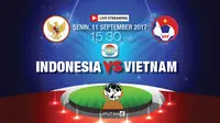Saksikan Live Streaming Piala AFF U-18: Indonesia Vs Vietnam