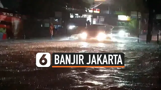VIDEO: Hujan Deras Semalaman, 56 RT di DKI Kebanjiran
