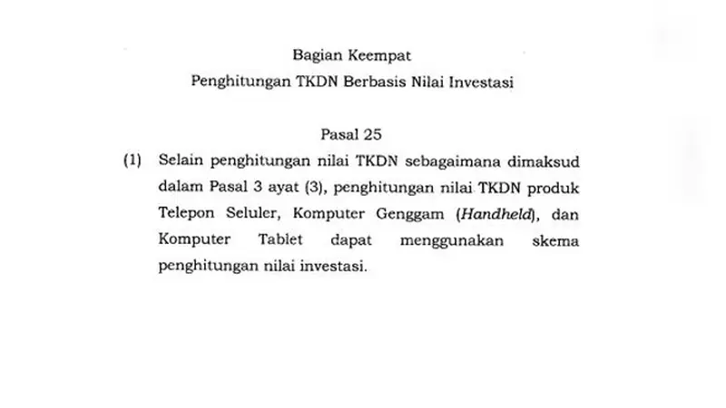 TKDN Berbasis Investasi