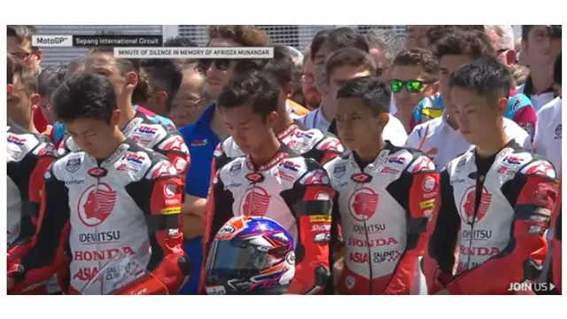 6 Momen Mengheningkan Cipta untuk Afridza Munandar Jelang MotoGP Malaysia