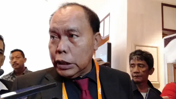 Calon Ketua Umum PSSI periode 2019-2023, Bernhard Limbong (Liputan6.com / Cakrayuru Nuralam)