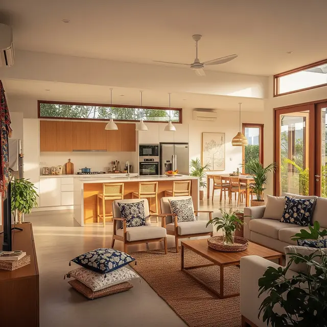 9 Model Rumah Gaya Skandinavia dengan Dapur Terbuka, Estetik Minimalis