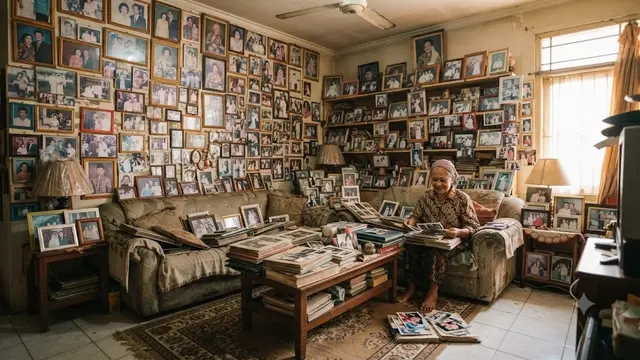Foto Keluarga yang Terlalu Banyak (AI Generated)