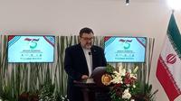 Sambutan pidato oleh Dubes Iran untuk Indonesia, Mohammad Boroujerdi, dalam acara "Opening Ceremony Archives Exhibition on the Occasion of 75 Years of Diplomatic Relations Indonesia-Iran," di Gedung Trisno Soemardjo, Taman Ismail Marzuki, Jakarta, Rabu (26/11/2025). (Dok. Liputan6.com/Fanny&nbsp;Marizka).