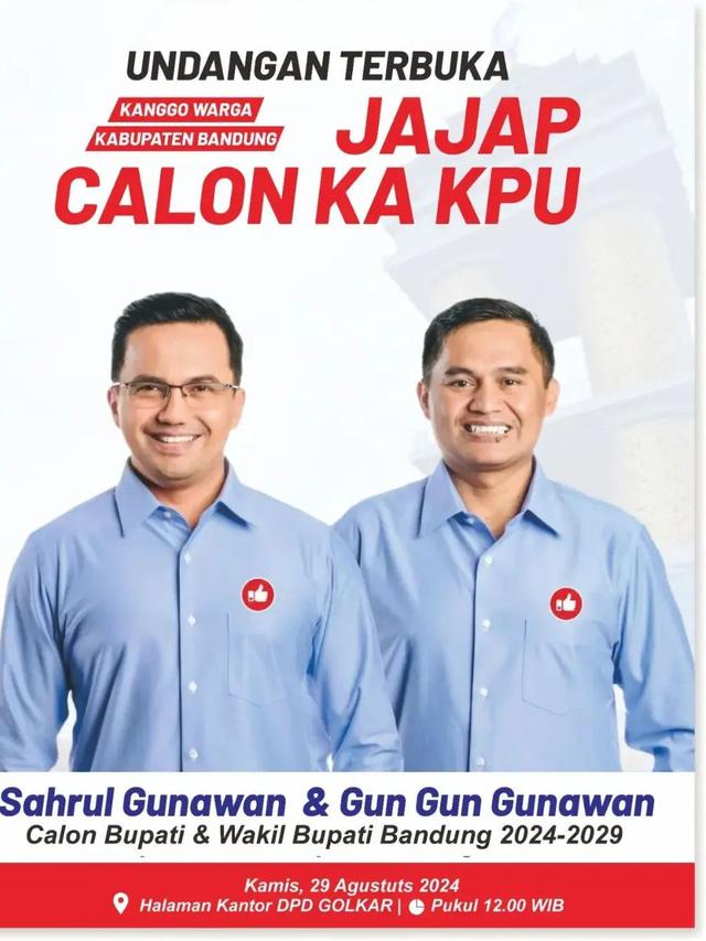 Sahrul Gunawan minta izin ayah maju Bupati Bandung (https://www.instagram.com/p/C_PFuGXByZy/)