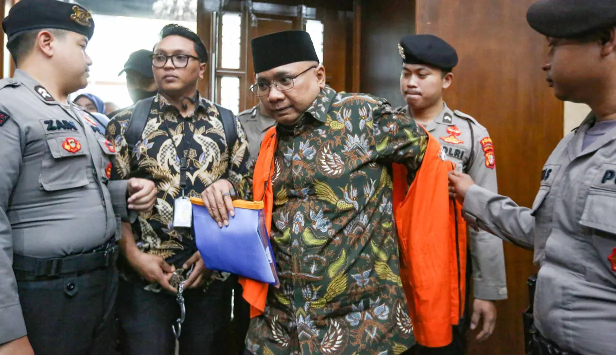 Terdakwa kasus dugaan korupsi kuota haji periode 2023-2024 Yaqut Cholil Qoumas bersiap mengikuti sidang di Pengadilan Tipikor, Jakarta, Selasa, 11 Agustus 2026. (KLY/Arie Basuki)