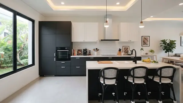 9 Cara Membuat Dapur Gelap Terlihat Lebih Modern, Manfaatkan Warna dan Material