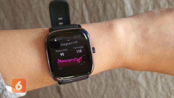 Smartwatch Amazfit GTS 2 Mini (Liputan6.com/ Agustin Setyo W)